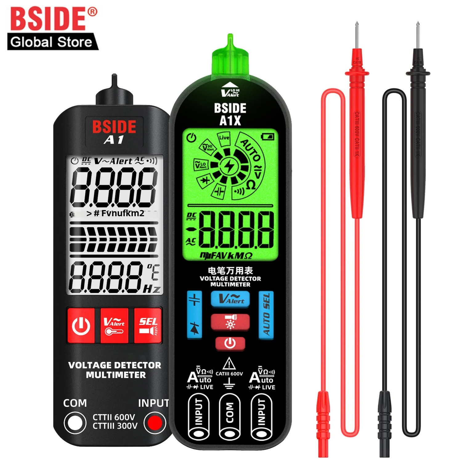 Usb Ammeter Tester - BSIDE A1/A1X multimètre numérique intelligent testeur