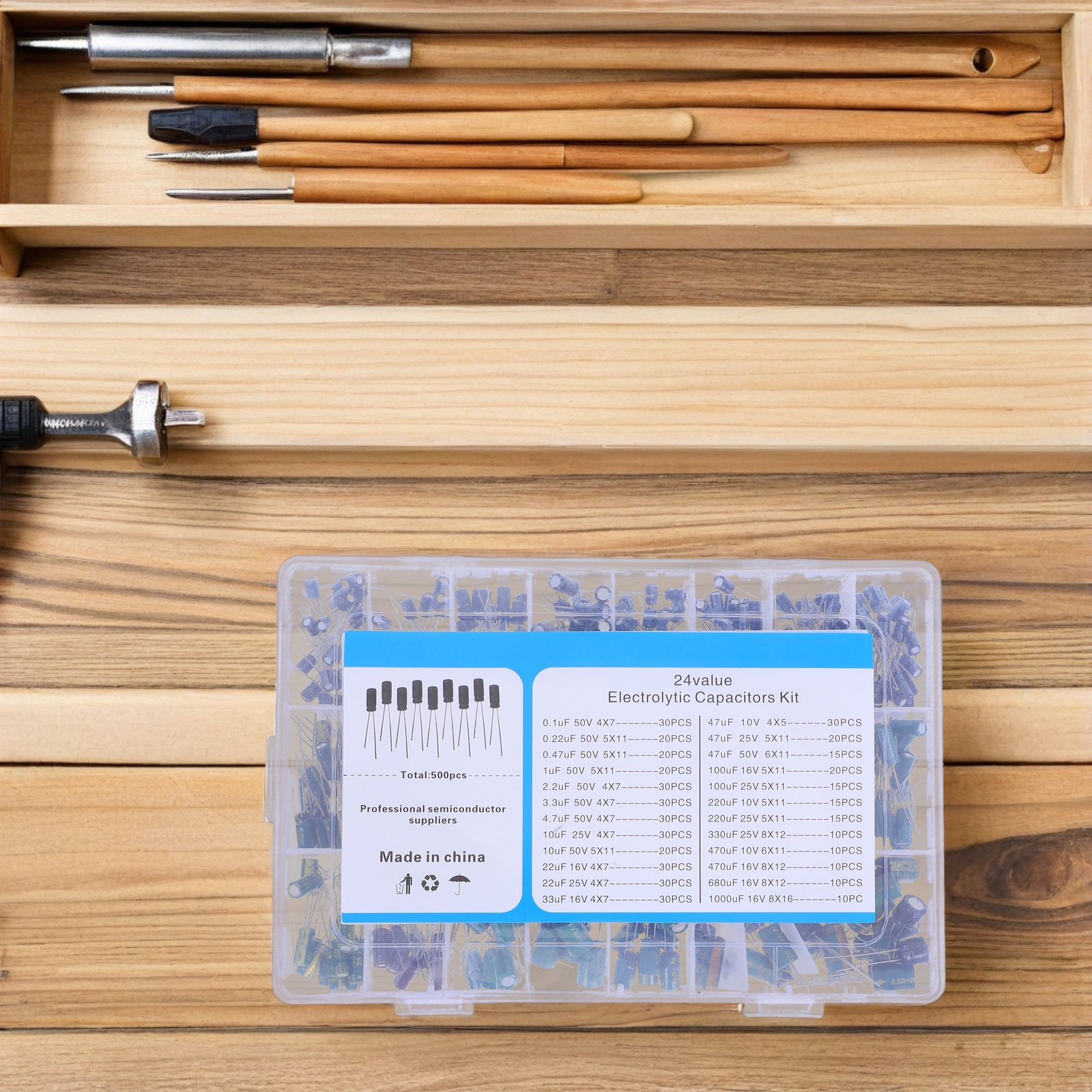 Kit de 500 condensateurs élect - Electronics Repair In Usa avis et prix